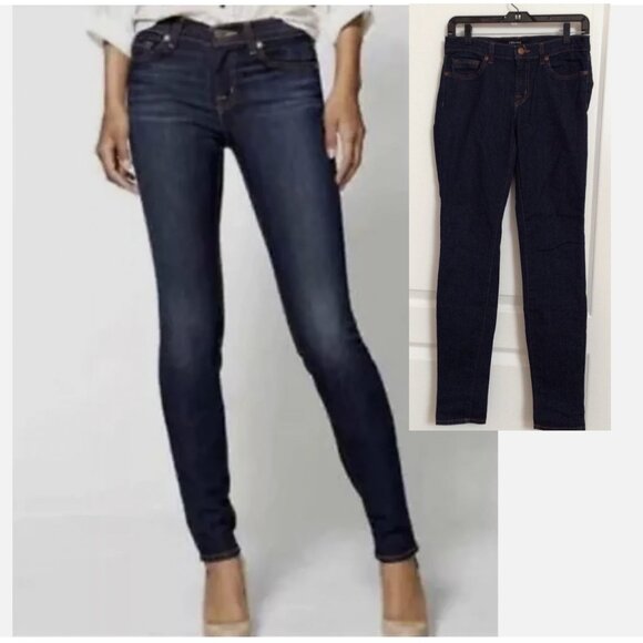 J. Brand Skinny Leg Jeans in Pure #811C032 Size 27 Dark Wash Stretch * - Picture 1 of 8
